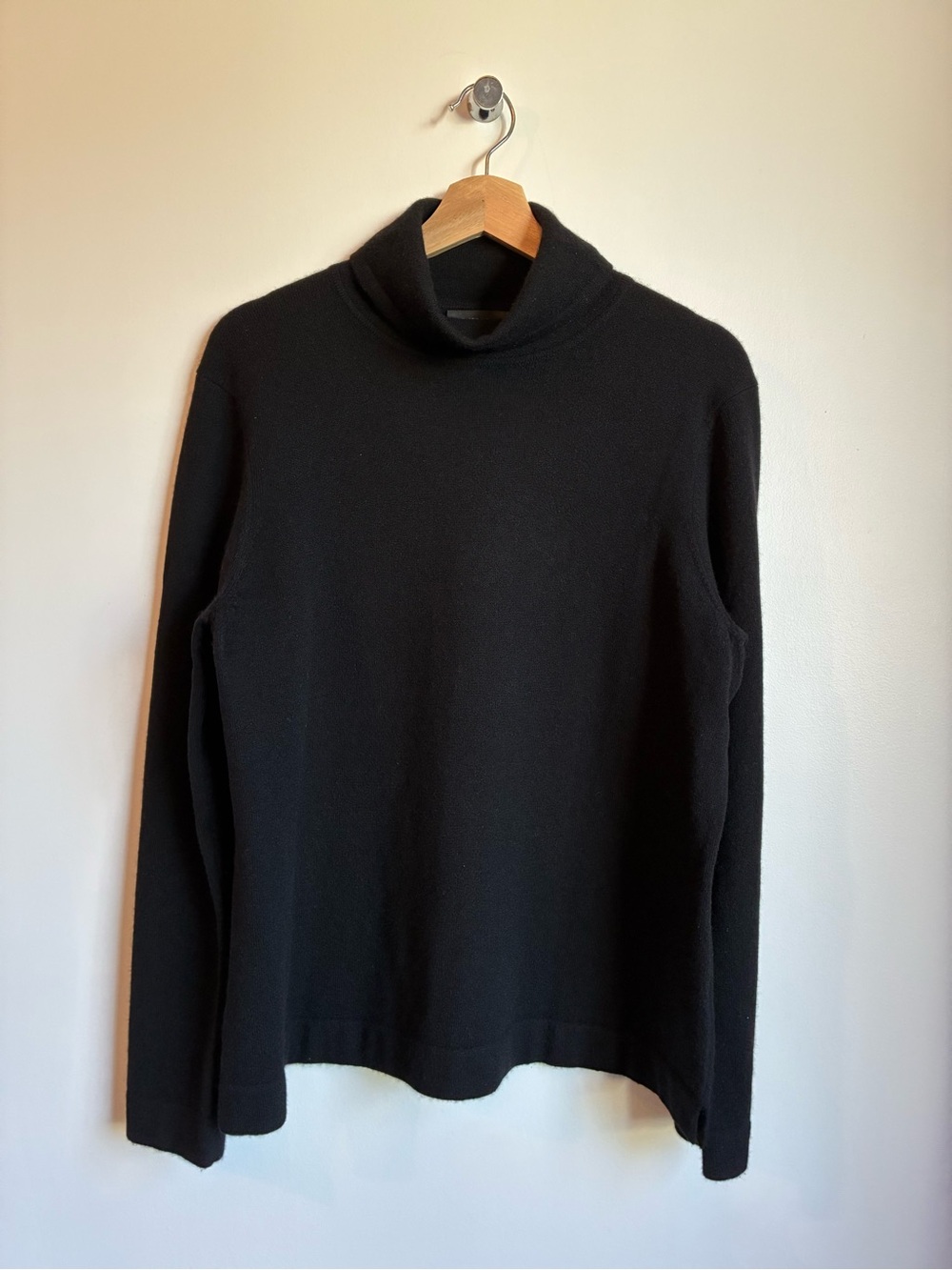 Jones New York 100% Cashmere Black Cowl Neck Sweater XL